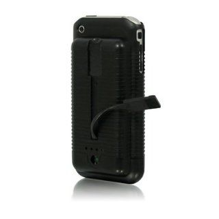 Macally PowerSuit Leather Wrapped Hard Case for iPod touch 1G and iPhone 1G (Black)   Players & Accessories