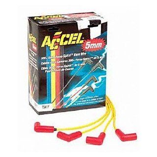 ACCEL 7541K 300 Plus Black Ferro Spiral Race Spark Plug Wire Set Automotive