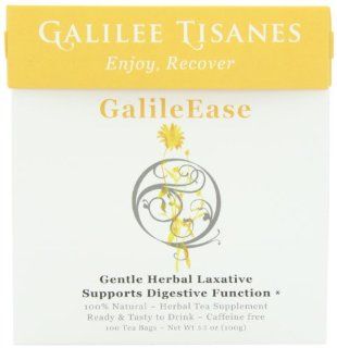 Galilee Tisanes GalileEase, 100 Tea Bags  Herbal Teas  Grocery & Gourmet Food