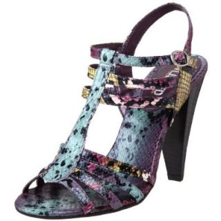 Unlisted Women's Shelf Aware Snake Fabric Sandal, Purple, 11.5 M US Shoes
