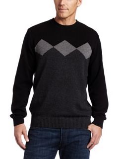 Dockers Mens Cotton Fancy Sweater, Black, X Large at  Mens Clothing store