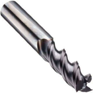 Niagara Cutter A345 Carbide Square Nose End Mills, Inch, Right Hand, Round Shank, TiAlN Finish