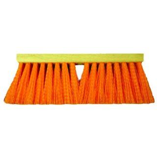 Magnolia Brush 1316 O FX OSHA Street Broom, Polycorn Bristles, 5" Trim, 16" Length, Orange (Case of 6) Cleaning Brushes