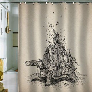 DENY Designs Brandon Dover Tortoise Town Shower Curtain, 69 by 72 Inch  