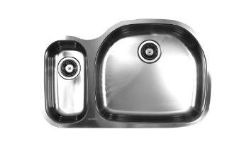 Ukinox D537.70.30.10R Double Bowl Undermount Kitchen Sink    