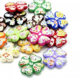 Acrylic Spacer Beads Four leaved Clover Mixed 26x26mmHoleApprox