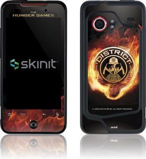 The Hunger Games   The Hunger Games  District 12 Logo on Fire   HTC Droid Incredible   Skinit Skin Cell Phones & Accessories