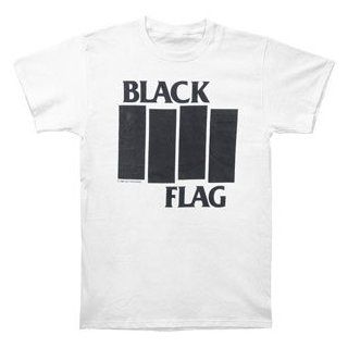 Black Flag Bars & Logo T shirt Music Fan T Shirts Clothing
