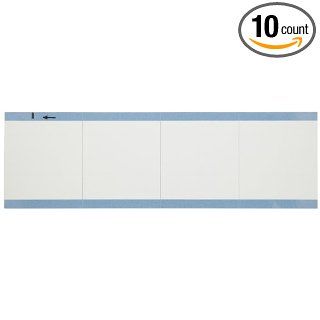 Brady WO 54 2.25" Width x 2.25" Height, B 500 Repositionable Vinyl Cloth, White Blank Write On Calibration Label (Pack of 10 Cards, 4 per Card) Industrial Warning Signs