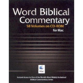 Word Biblical Commentary CD ROM Mac Edition Thomas Nelson 9781418510145 Books