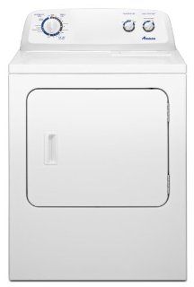 Amana 7.0 cu. ft. Traditional Gas Dryer with Interior Drum Light, NGD4700YQ, White Appliances