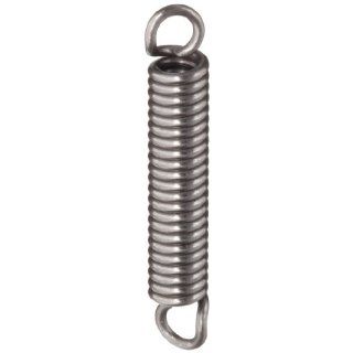 Associated Spring Raymond T31290 Music Wire Extension Spring, Steel, Metric, 4 mm OD, 0.8 mm Wire Size, 12.6 mm Free Length, 15.26 mm Extended Length, 39.9 N Load Capacity, 12.70 N/mm Spring Rate (Pack of 10)