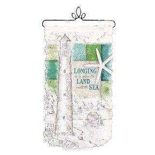 Heritage Lace Longing to be 12 Inch by 20 Inch White Wall Hanging   Home Decor Accents