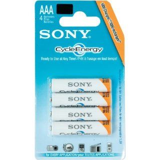 Sony Cycle Energy AAA Nickel Metal Hydride (NiMH), 800mAh Rechargeable Batteries   4 Pack Electronics
