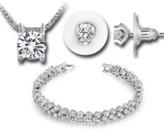 Ninabox Frozen Sets AAA Grade Swarovski Elements Zircons Fashion Wedding Jewelry Sets. T000145 Jewelry