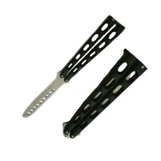 Balisong Trainer, Black Handle Balisong Trainer, Black Handle  Hunting Knives  Sports & Outdoors