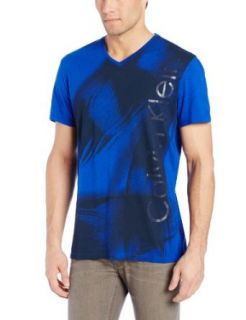 Calvin Klein Sportswear Men's Short Sleeve 30S Jersey T Shirt, Blue Ruin, Small at  Mens Clothing store