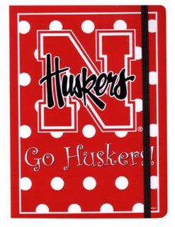 NCAA Nebraska Cornhuskers Polka Dot Design Stationary Journal  Sports Fan Notepads  Sports & Outdoors