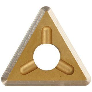 Dorian Tool TDEX Multilayer Coated Carbide Dovetail Triangle Milling Indexable Insert, 0.0312" Nose Radius, General Purpose Chip Breaker for Ferrous Metals, 1/4" Insert, 5/64" Thick (Pack of 10)
