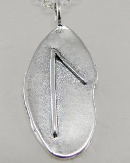 Sterling Silver Runic Symbol for Knowledge Made in America Pendant Necklaces Jewelry