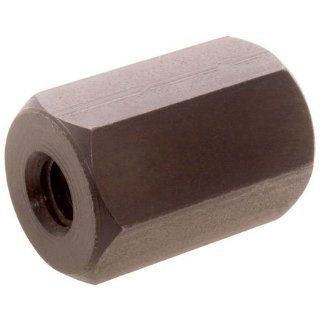 1/4 20 thd., Hex size across flats   9/16, Overall length   7/8, Steel, Extension or Coupling Nut
