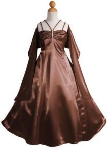 AMJ Dresses Inc Girls Brown Flower Girl Formal Dress Sizes 4 to 16 Clothing