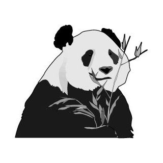 6" wide Panda bear eating bamboo. Engineer Grade reflective printed vinyl decal sticker for any smooth surface such as windows bumpers laptops or any smooth surface.  Other Products  