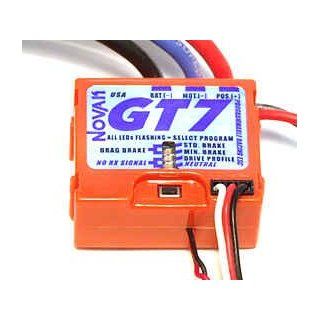NOVAK GT7 1785 NOV1785 fastest responding ESC on the market today. It has 7 throttle programs built in with the last one being user adjustable. You can set it up for any driver and any track in seconds with the One Touch setup button. For use with 4 6 cell