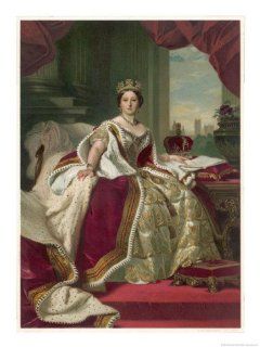 Queen Victoria Circa 1845 Giclee Print Art (9 x 12 in)  