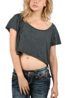 American Apparel Loose Crop Tee   Almost Black / One Size