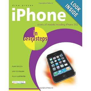 iPhone in Easy Steps Also Covers the iPhone 3GS Drew Provan 9781840783919 Books