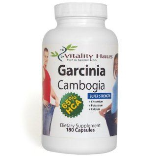 Garcinia Cambogia Super Strength Pure 65% HCA Extract, 180 Capsules for 1500mg to 3000mg Per Day Diet Plans, with Potassium, Chromium, and Calcium to Help Lose Weight. It Is Also a Fat Blocker, Fat Burner and Appetite Suppressant. Made in America. Health 