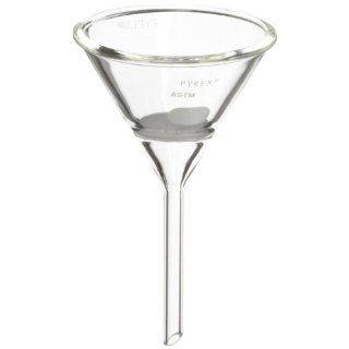 Corning Pyrex Borosilicate Glass Hirsch Funnel with Coarse Porosity Fritted Disc, 30mm Disc Diameter, 75mm Top I.D. Science Lab Filtering Funnels