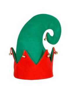 Felt Elf Hat w/bells Clothing