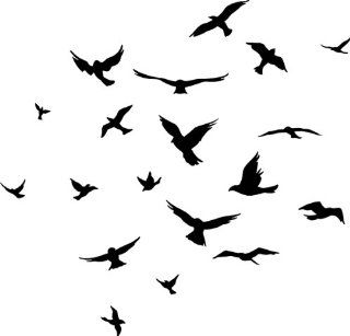 Flock of Birds wall decal (Black)   Wall Decor Stickers