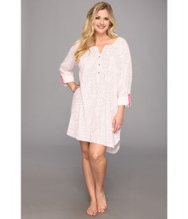 Carole Hochman Plus Size Radiant Dots Sleepshirt Womens Pajama (White)