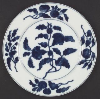 Fitz & Floyd Floral Indigo Dinner Plate, Fine China Dinnerware   Blue Flowers &