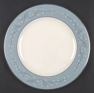 Syracuse Minuet Large Dinner Plate, Fine China Dinnerware   Off White Leaves On