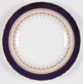 Royal Worcester Regency Blue (White) Salad Plate, Fine China Dinnerware   Cobalt