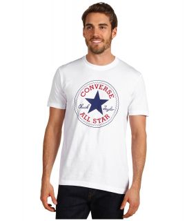 Converse Chuck Taylor All Star Short Sleeve Crew Tee Mens T Shirt (White)