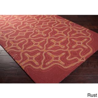 Hand hooked Maggie Transitional Abstract Indoor/ Outdoor Area Rug (5 X 8)