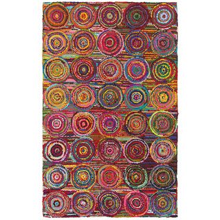 Layla Multi 79 X 99 Hand Crafted Area Rug