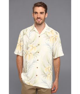 Tommy Bahama Iris You Were Here Camp Shirt Mens Short Sleeve Button Up (Blue)