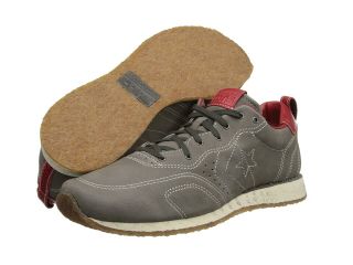 Converse by John Varvatos Racer Ox   One Piece Leather Lace up casual Shoes (Gray)
