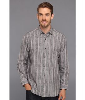 Tommy Bahama L/S Jacquard Of All Trades Shirt Mens Short Sleeve Button Up (Gray)