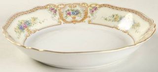 Paul Muller Linwood, The Coupe Soup Bowl, Fine China Dinnerware   Yellow Scrolls