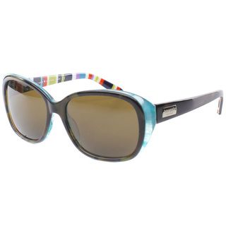 Kate Spade Womens Hilde X71p Olive Tortoise/ Turquoise Polarized Sunglasses