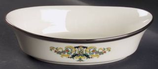 Lenox China Fair Lady 10 Oval Vegetable Bowl, Fine China Dinnerware   Scrolls,