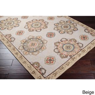 Hand hooked Mila Contemporary Floral Indoor/ Outdoor Area Rug (5 X 8)
