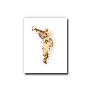 Angel Moroni Tie Tack (Gold)   Gold Color Angel Moroni Lapel Pin   Mormon Clothing Accessory   LDS Jewelry   Wear to Church   Great Gift   Religious and for Anyone   Wonderful for Neck Ties and Clothing   Great Gift for Everyone   Just Like the Moroni on t